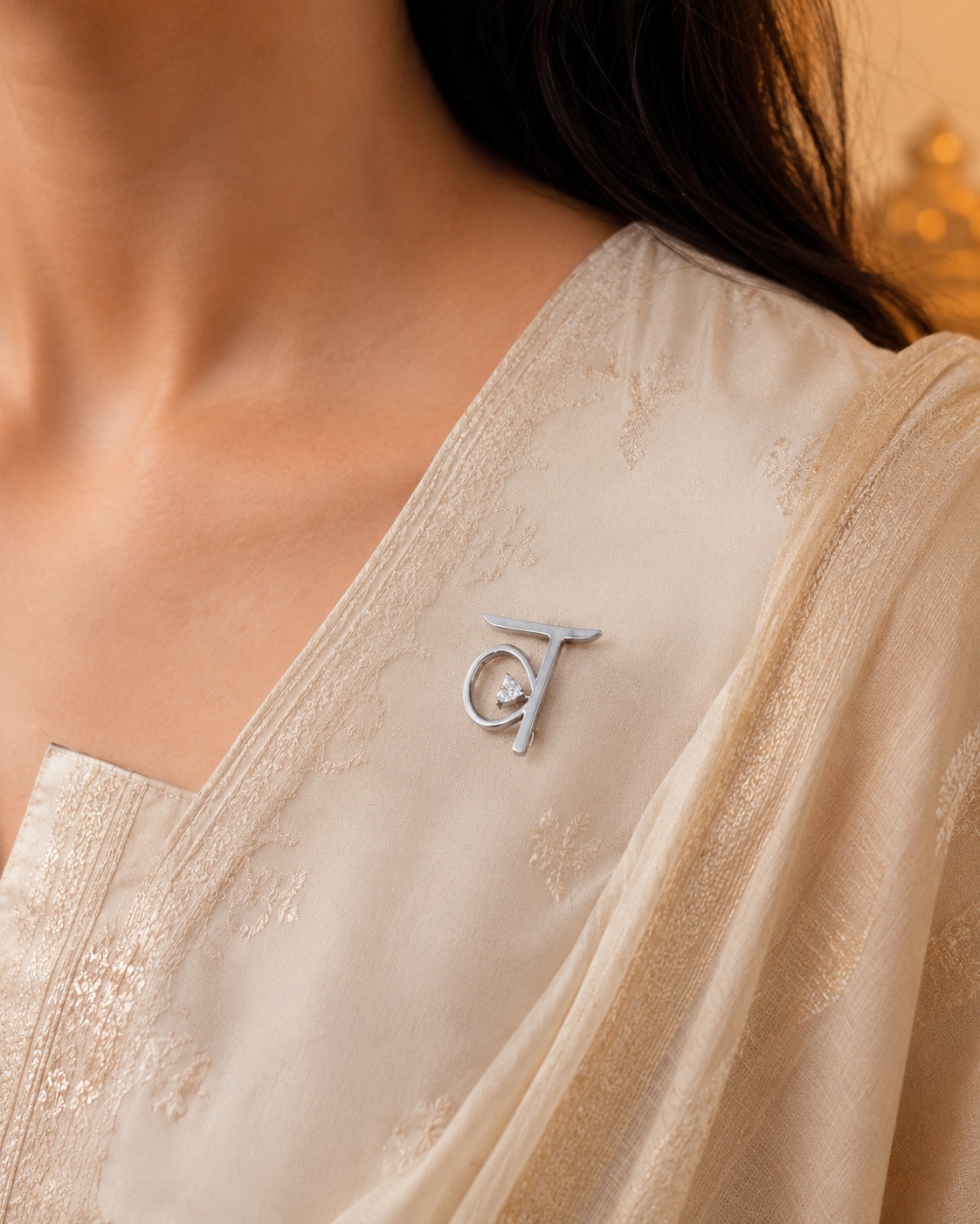 Initial Rakhi x Brooch