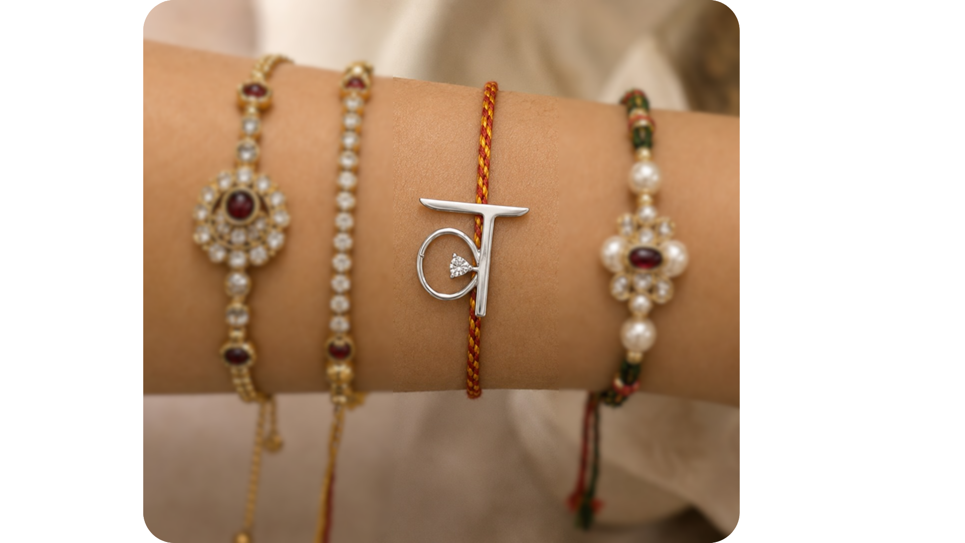 Initial Rakhi x Brooch